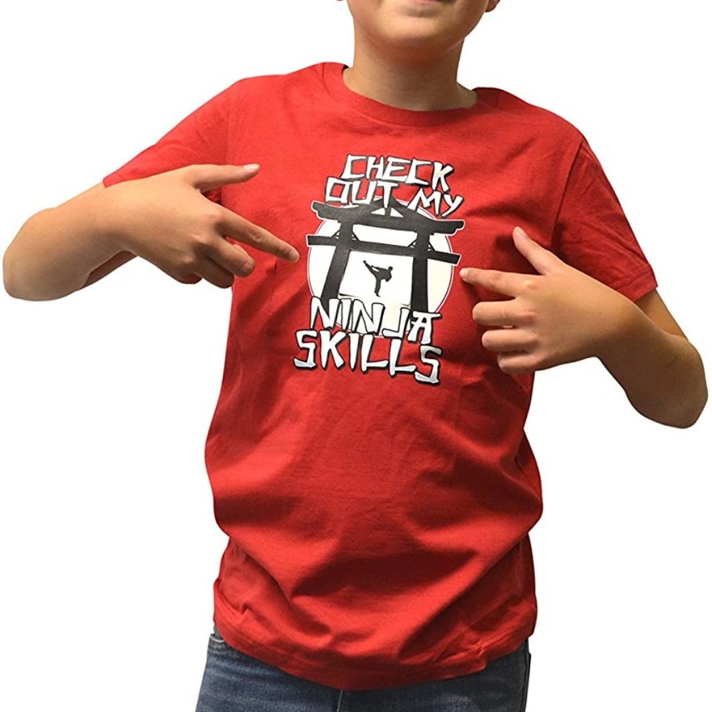 NWT Morphsuits Kids Moving Ninja Skills T-shirt